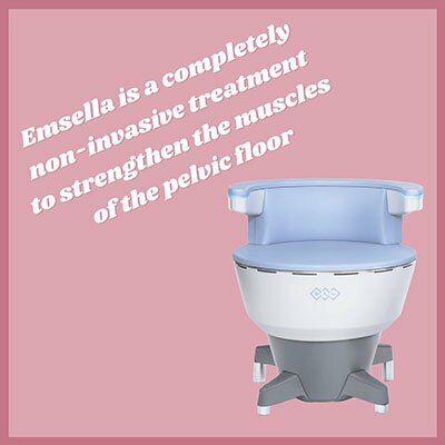 Emsella is a completely non-invasive treatment to strengthen the muscles of the pelvic floor.