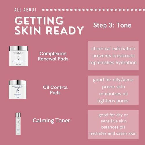 Getting Skin ready step 3: tone